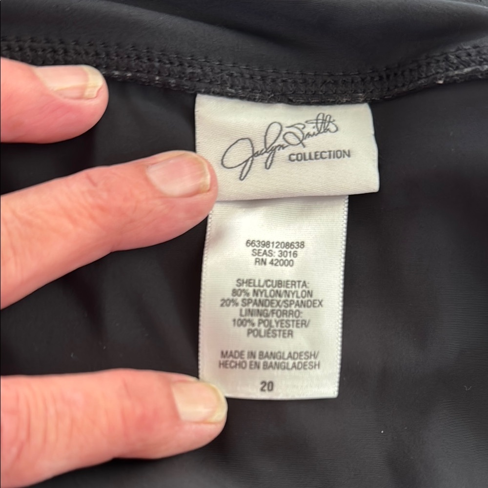Jaclyn Smith Black Bikini Swimwear L-1 - Picture 7 of 7